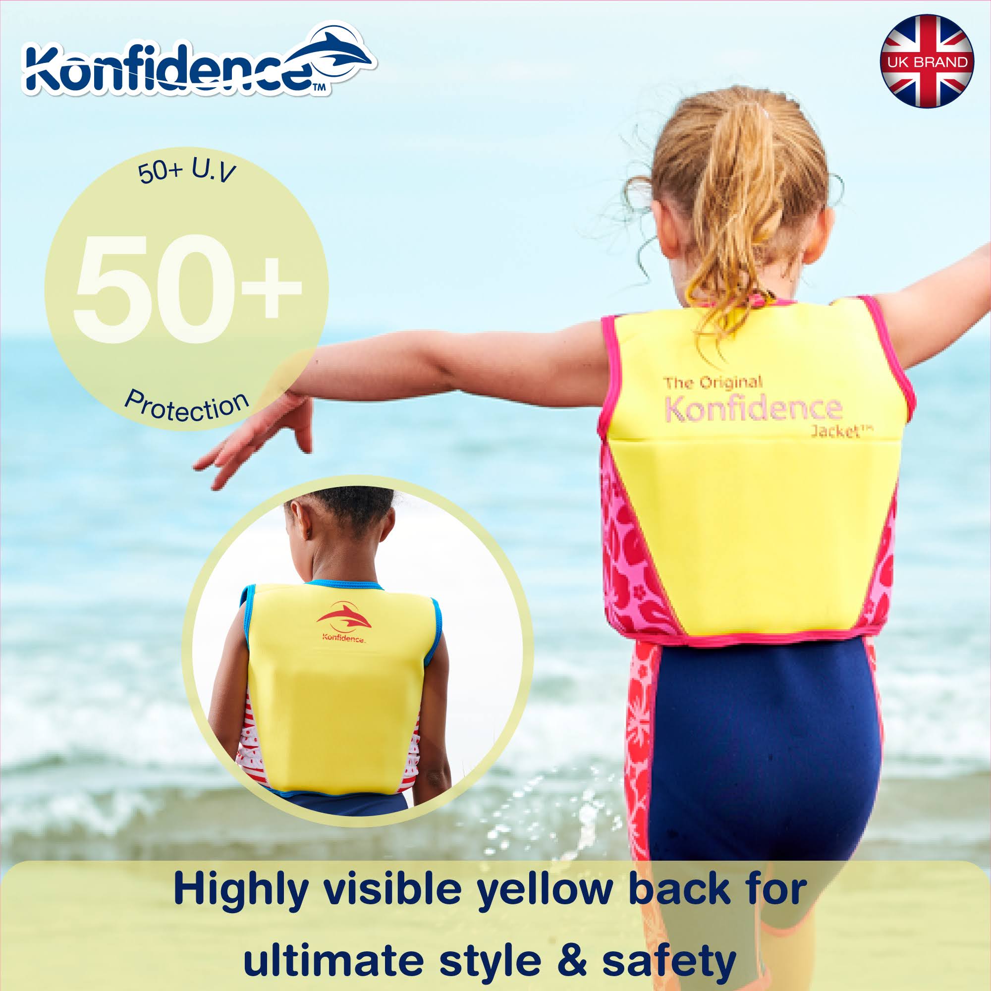 Konfidence childrens swim jacket