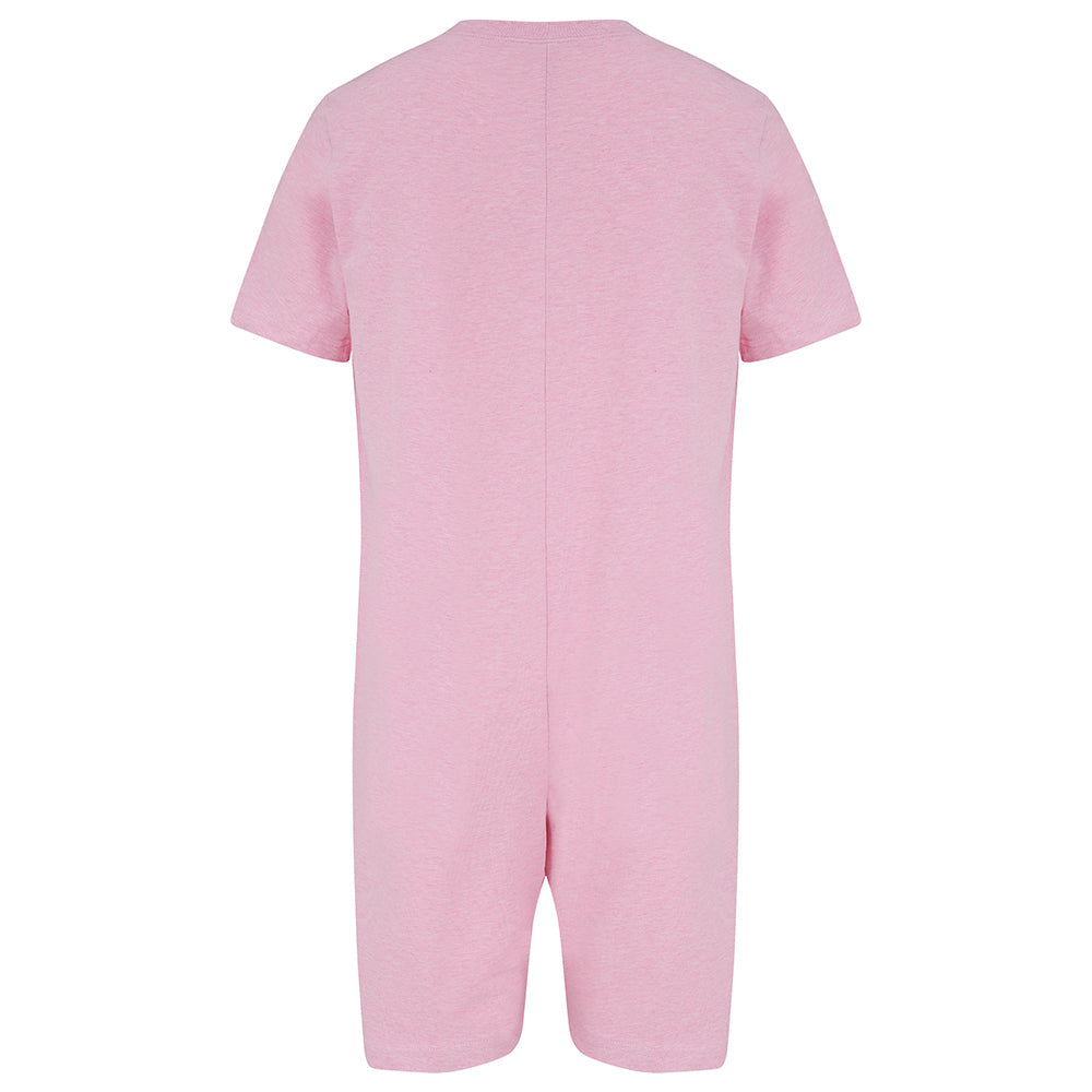 back of the pink onesie on a white background