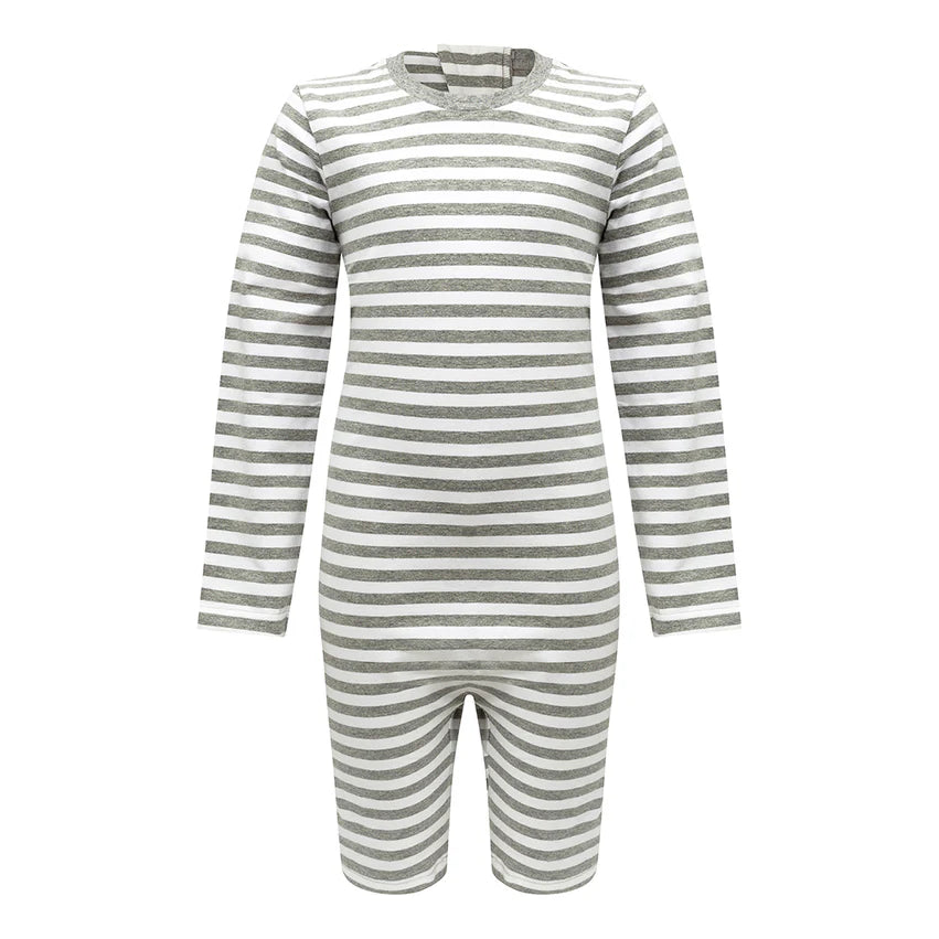 KayCey Kids Zipback Jumpsuits Long Sleeve-Short Leg