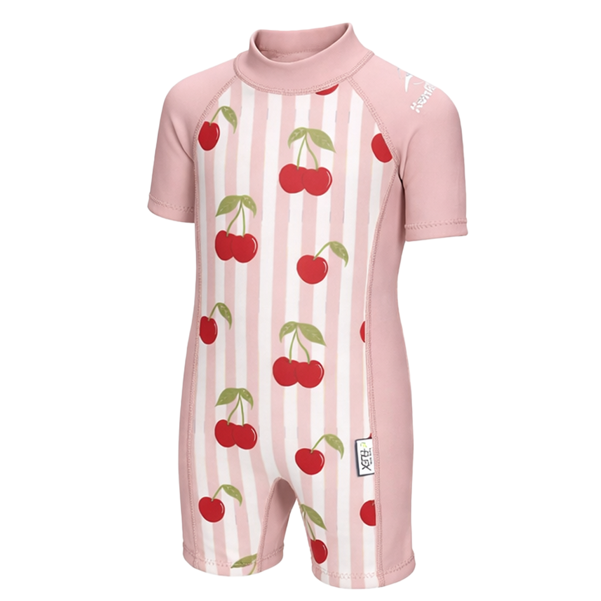 Konfidence Kids Warma e-Flex Warm UV Swimsuit in Very Cherry, front view