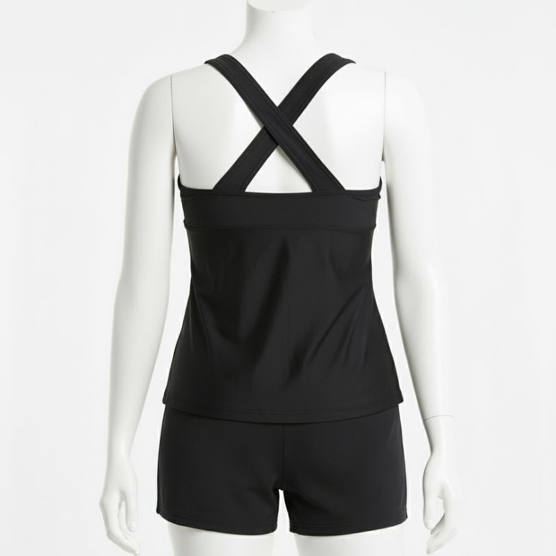 Ladies Incontinence 2 piece swimsuit in Black