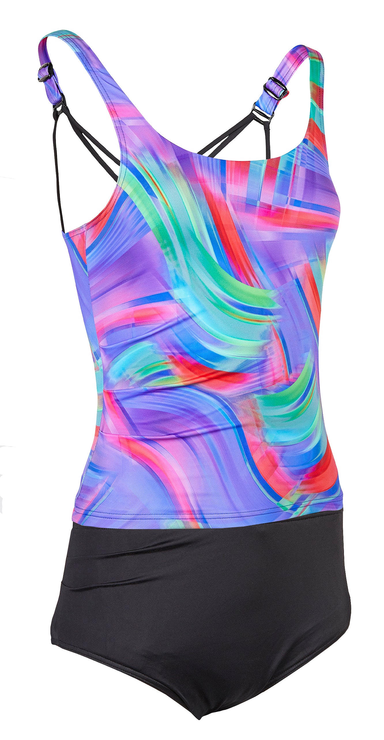 Kes-Vir Ladies Swim Briefs in Black