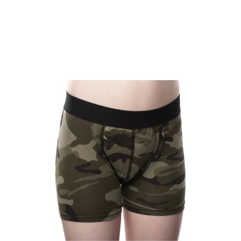 boys incontinence camo boxer shorts