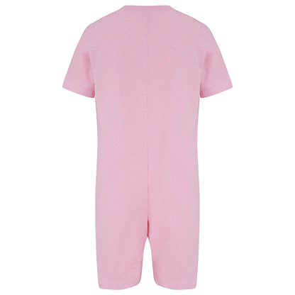 back of the pink onesie on a white background