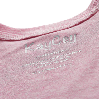 Close-up of a pink garment with &