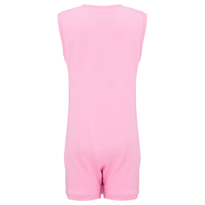 the back of the Pink sleeveless  on a white background