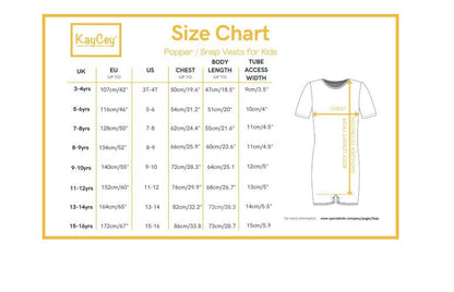 KayCey Kids Sleeveless Popper Bodysuit with Tube Access