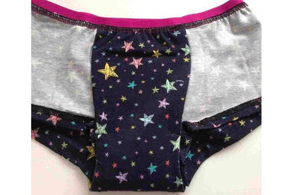 Inside front view of girls incontinence briefs