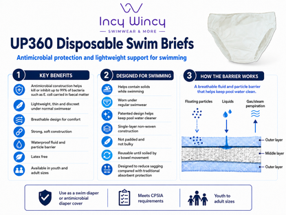 UP360 Youth Disposable Swim-sters - Single