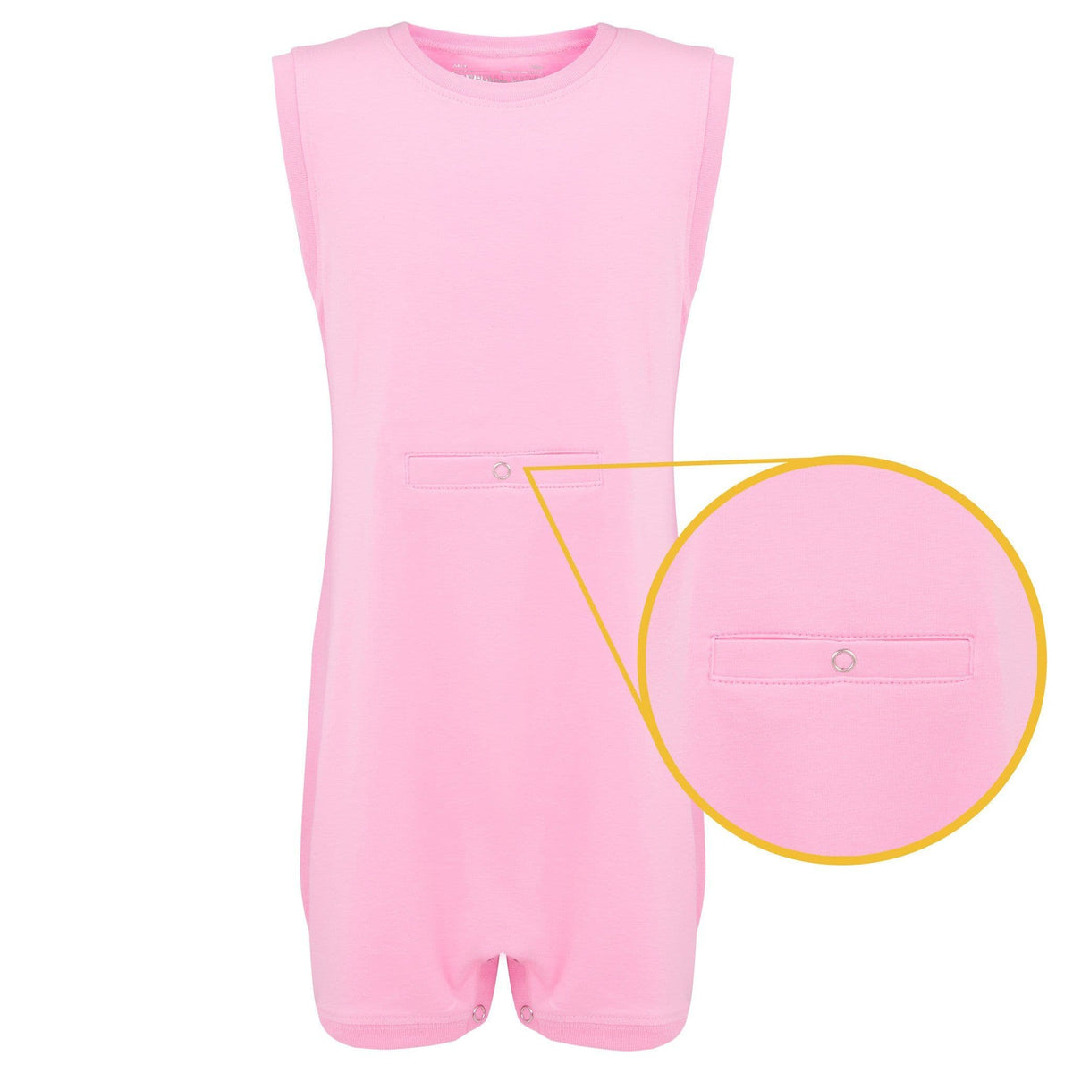 KayCey Adult Tube-Access Popper Vest - Sleeveless