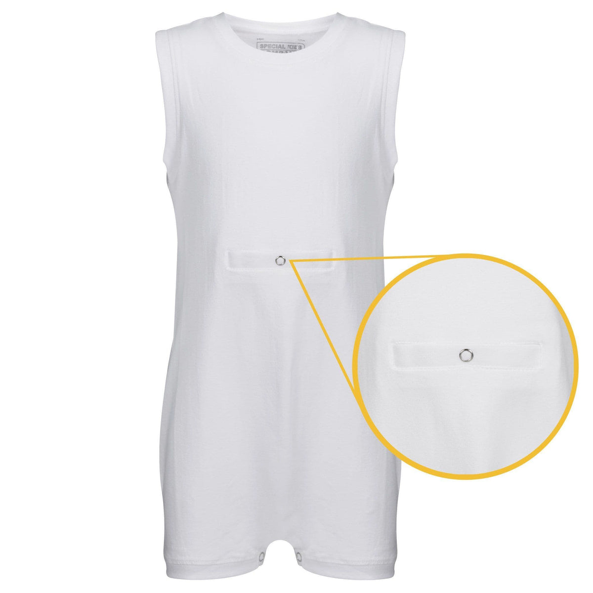 KayCey Adult Tube-Access Popper Vest - Sleeveless