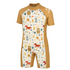 Konfidence Kids Warma e-Flex Warm UV Swimsuit in Woodland Gold, front view
