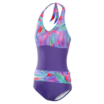 Kes-Vir™ Ladies Sash Swimsuit - Indigo Wave - Incy Wincy Swimstore