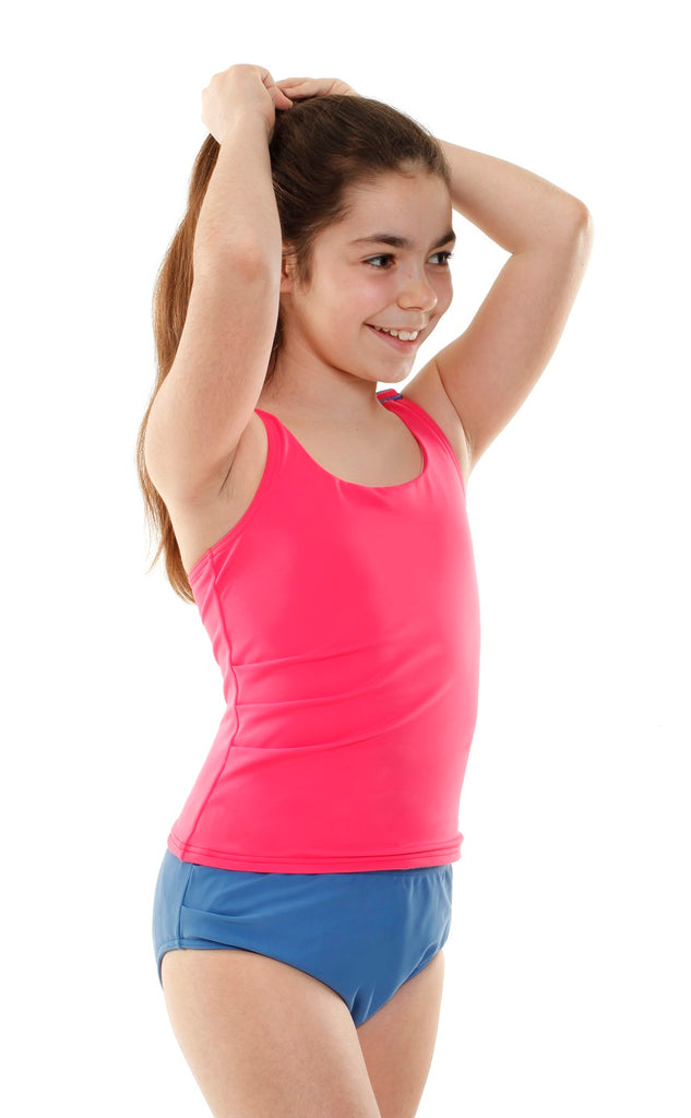 Kes-Vir Girl's Tankini with briefs - Incy Wincy Swimstore
