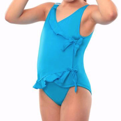 Kes-Vir Girls Waterfall Swimsuit - Incy Wincy Swimstore