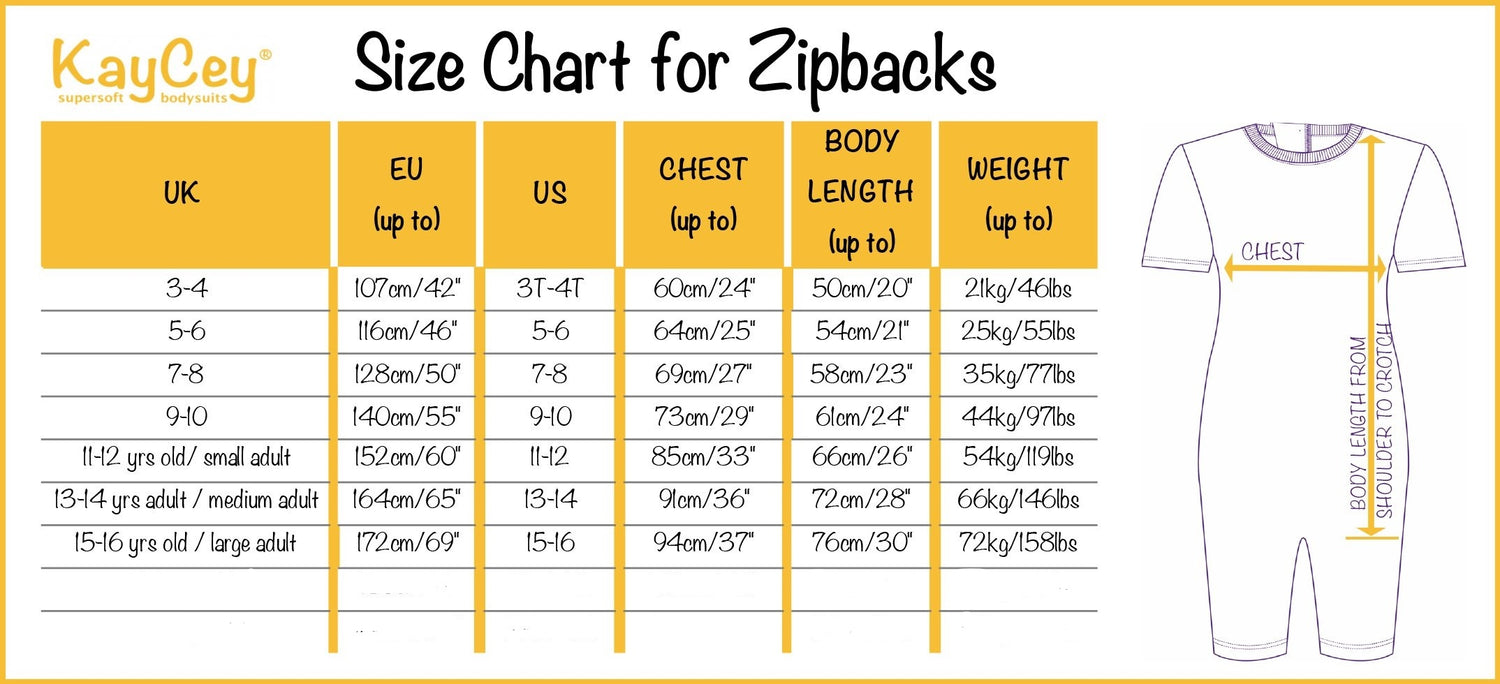 Jumpsuit size chart
