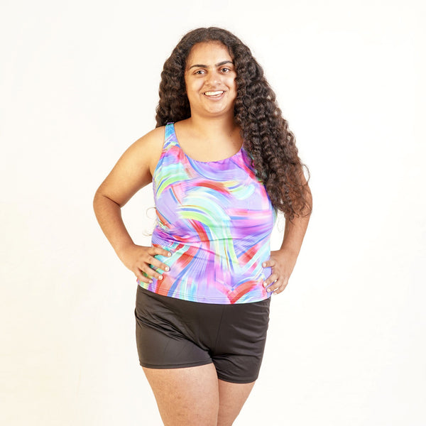 Kes-vir Ladies Tankini for incontinence